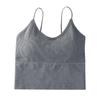 Women's Autumn Ribbed Seamless Bandeau Camisole with Beautiful Back Design