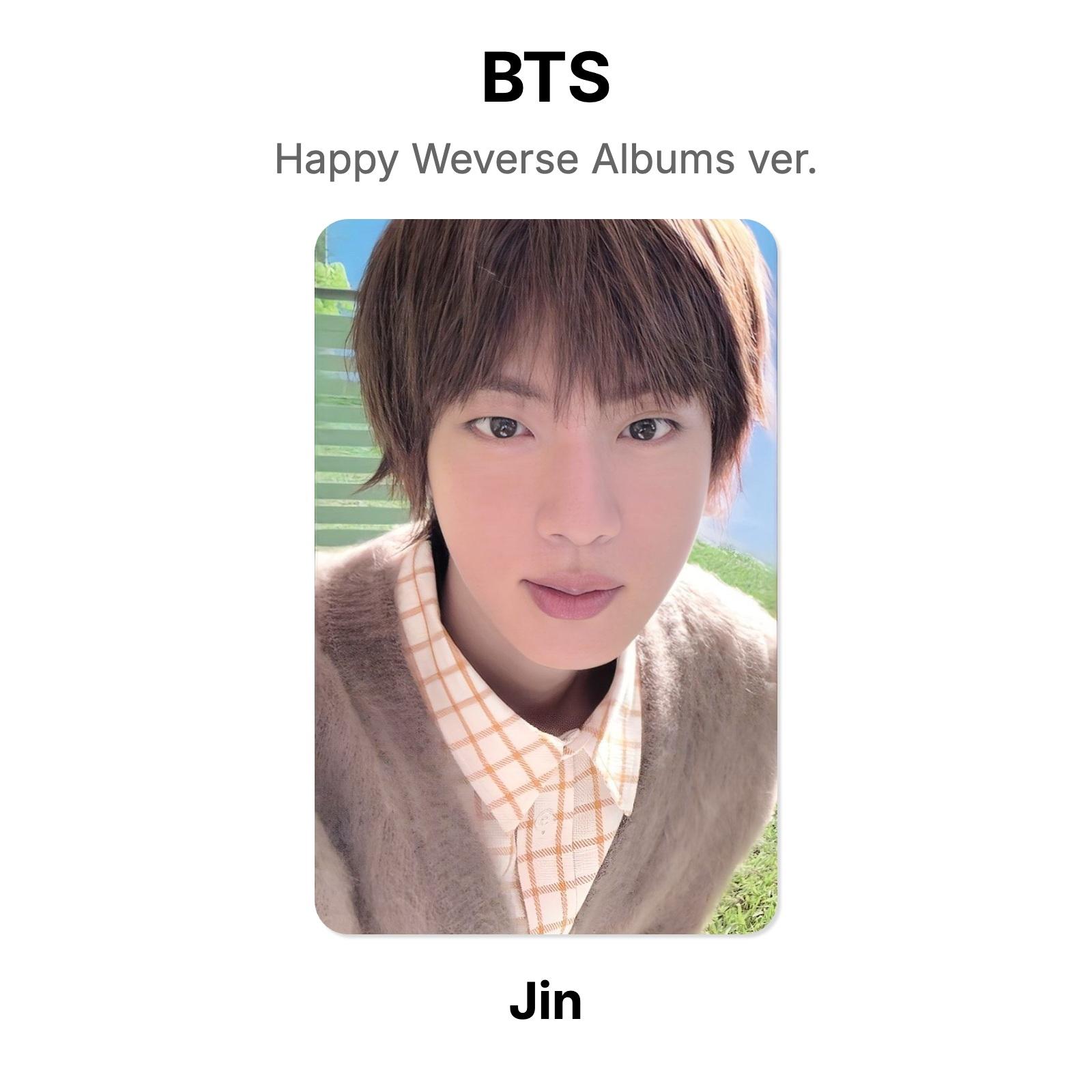 BTS Jin Happy Weverse Albums ver. Official Photocard Jin