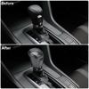 Durable Carbon Fiber Gear Shift Knob Cover Fits Accord 2018-2023 Enhance Interior Aesthetics