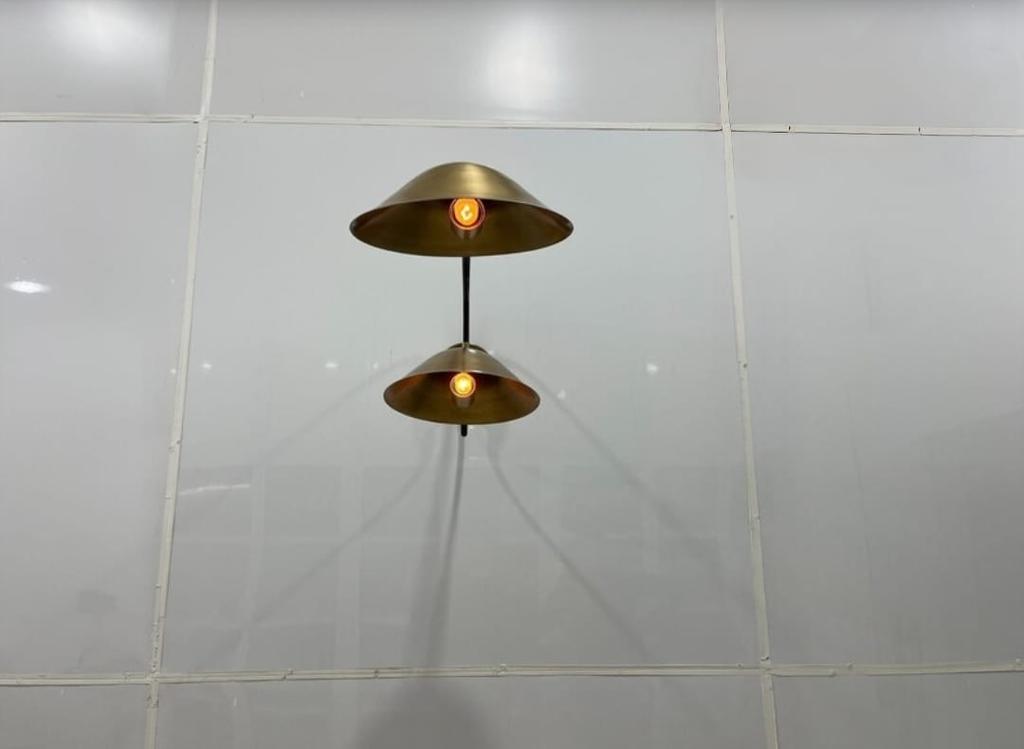 Raw Brass Modern Wall Sconce Mid Century Wall Lights Fixture Lobby Lights Bedroom Lights