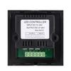 Wall Mounted Single Color LED Touch Panel Controller Dimmer Switch for LED Strip Light Black