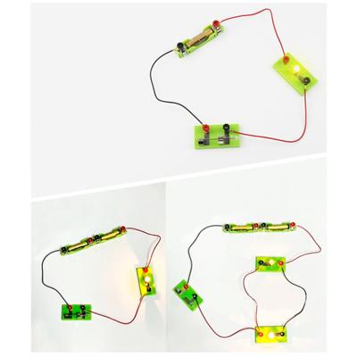 Iluminare Circuit Electric Paralel Bec Mic Set Echipament Experiment Fizică
