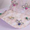 New bright lace mesh breathable casual baseball cap with diamonds versatile elegant temperament rhinestone hat