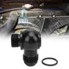 AN-10 To 1/2in NPT Banjo Adapter Fitting Aluminum Alloy Black High Load Capacity Banjo Adapter
