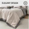 Summer Air Conditioning Quilt with Cool Feeling Ice Silk Summer Set - Machine Washable