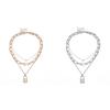 Women Necklace Thick Chain Multi-layer Lock-shaped Choker Jewelry Necklace Set Girls Gifts