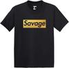 Goud Savage Grafisch Zwart Katoenen T-shirt