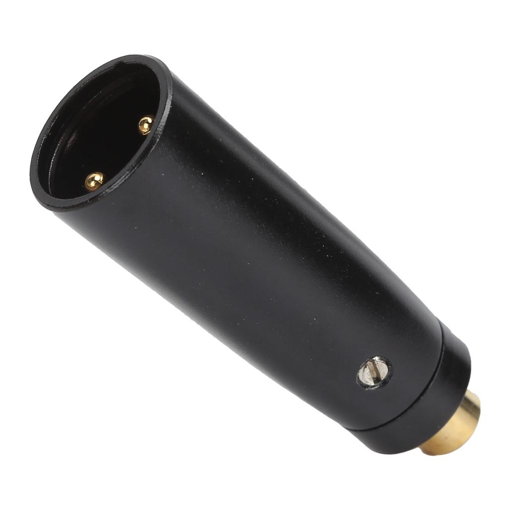 RCA Female to XLR Male Adapter Gold Plated o Connector for Mixer Microphone Black
