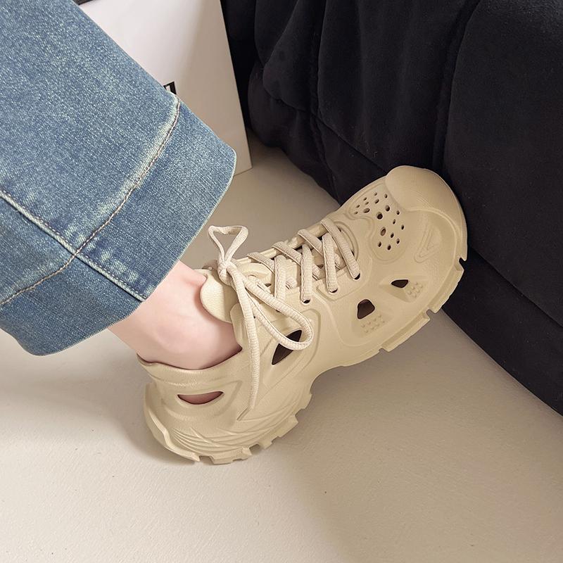 

Fashion 2025 Summer New Lace-up Women s Sandals Fashion Plus Size Wide Fit Platform Outdoor Beach Shoes Light Cushioned Flat Sandals 41 хаки