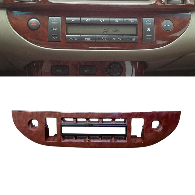 Car Central Control Air Conditioning Panel Cover A/C Adjustment Button Frame For Toyota Camry 2002-2006 US Version