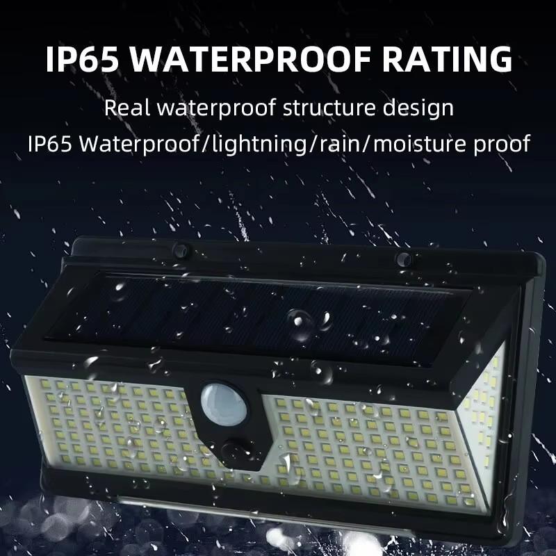190led Solar Led Light Outdoor Garden Decoration Wall Lamp With 4 Mode IP65 Waterproof Solar Motion Sensor Light For Yard Door