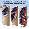 Halloween Pattern Stretch Carpet Fabric Door Cover - Easy Installation