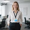 Estuche para DNI con Cremallera Set de Cordón Elástico Retráctil Estilo Scrunchie Elástico