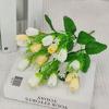 New Long Stem Artificial Tulip Bouquet Decorative Authentic Touch Faux Plants DIY Artificial Flowers Home Decor