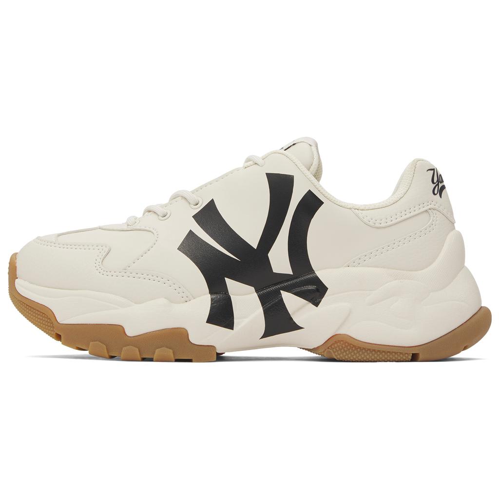 New MLB Big Ball Chunky Low Top Chunky Sneakers Unisex White Black 3ASHBCV4N-50CRS