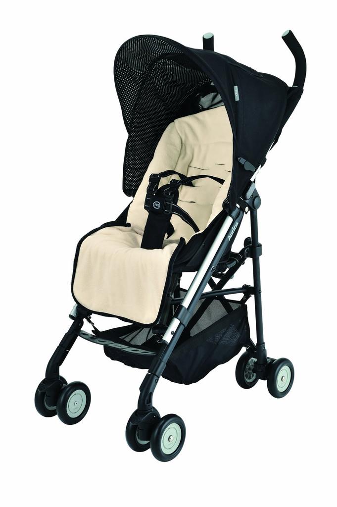 Aprica 2-Way Foot Muff, Black, Genuine Product (Can also be used as a seat liner) 98893