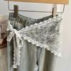 Triangle Sweet Butt Curtain Stacked Short Skirt With Headscarf Versatile Set For Party Night And Daily Wear