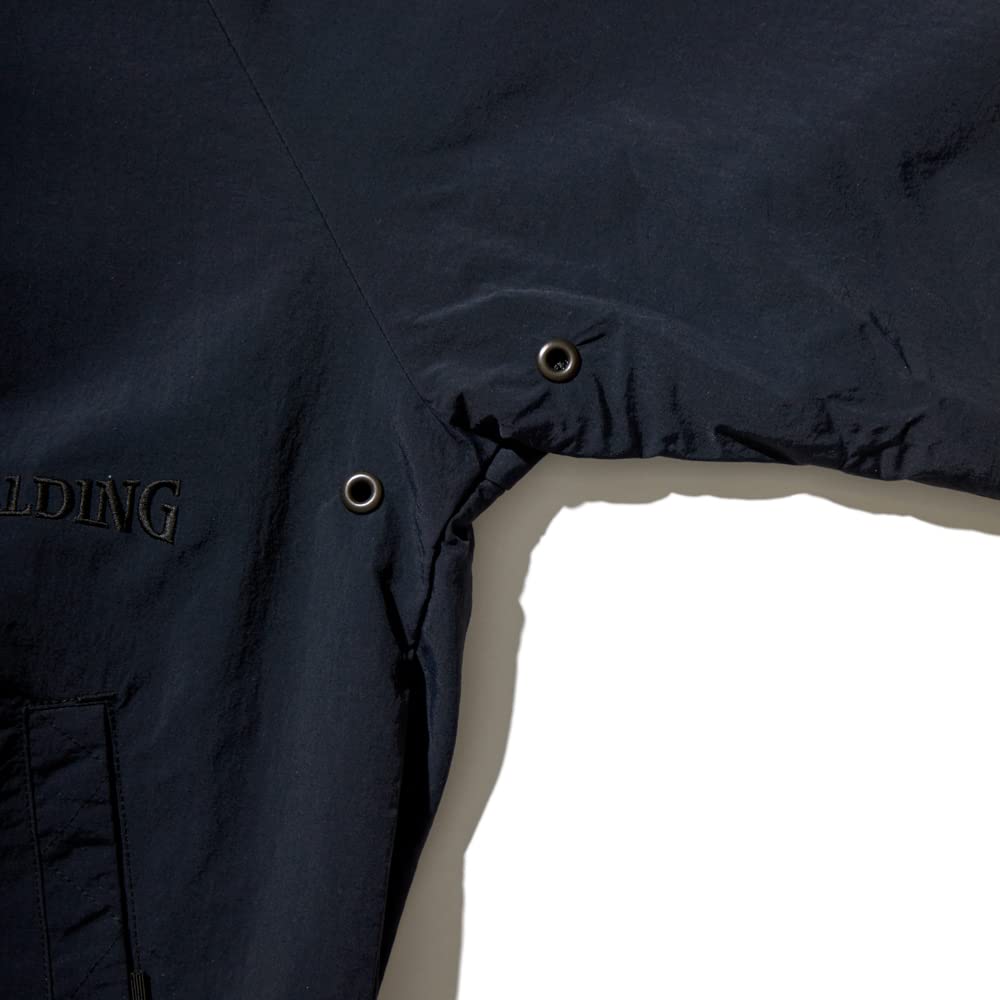 SPALDING Basketball Courtside Fabric Jacket, SMJ22140, Black, Size Small