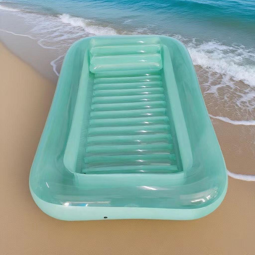 Inflatable PVC Floating Water Sunbathing Bed