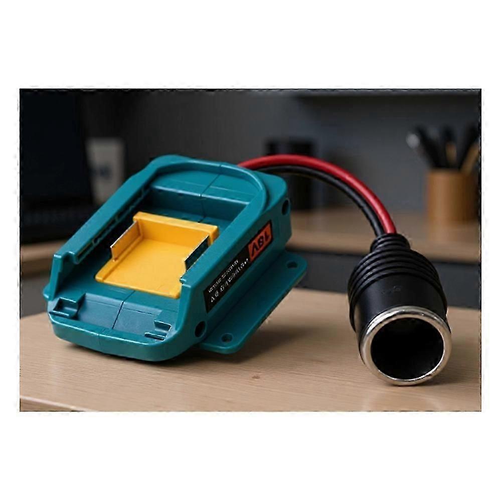 Adattatore di Alimentazione Step Down da 18V a 12V con Interfaccia Accendisigari per Convertitore Batteria Makita 18V