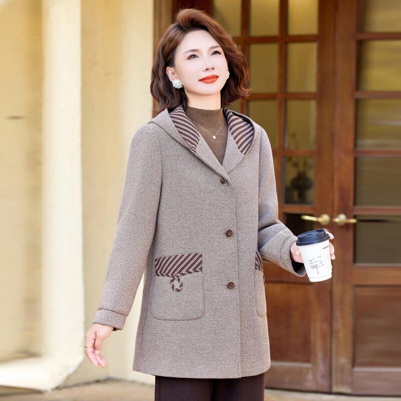 2025 New Style Women's Mid-Length Wool Blend Coat
