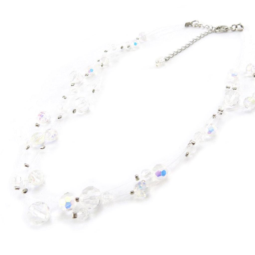Les Trésors De Lily [J2795] - White 'Sissi' Necklace