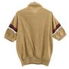 SATURDAY'S 80s Vintage Short Sleeve Pile Ground Polo Shirt L Brown Women Used