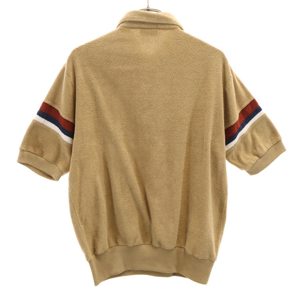 SATURDAY'S 80s Vintage Short Sleeve Pile Ground Polo Shirt L Brown Women Used