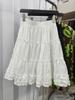 Spring/Summer 2026 High-Waisted Korean Style Ruffled Lace Cake Skirt