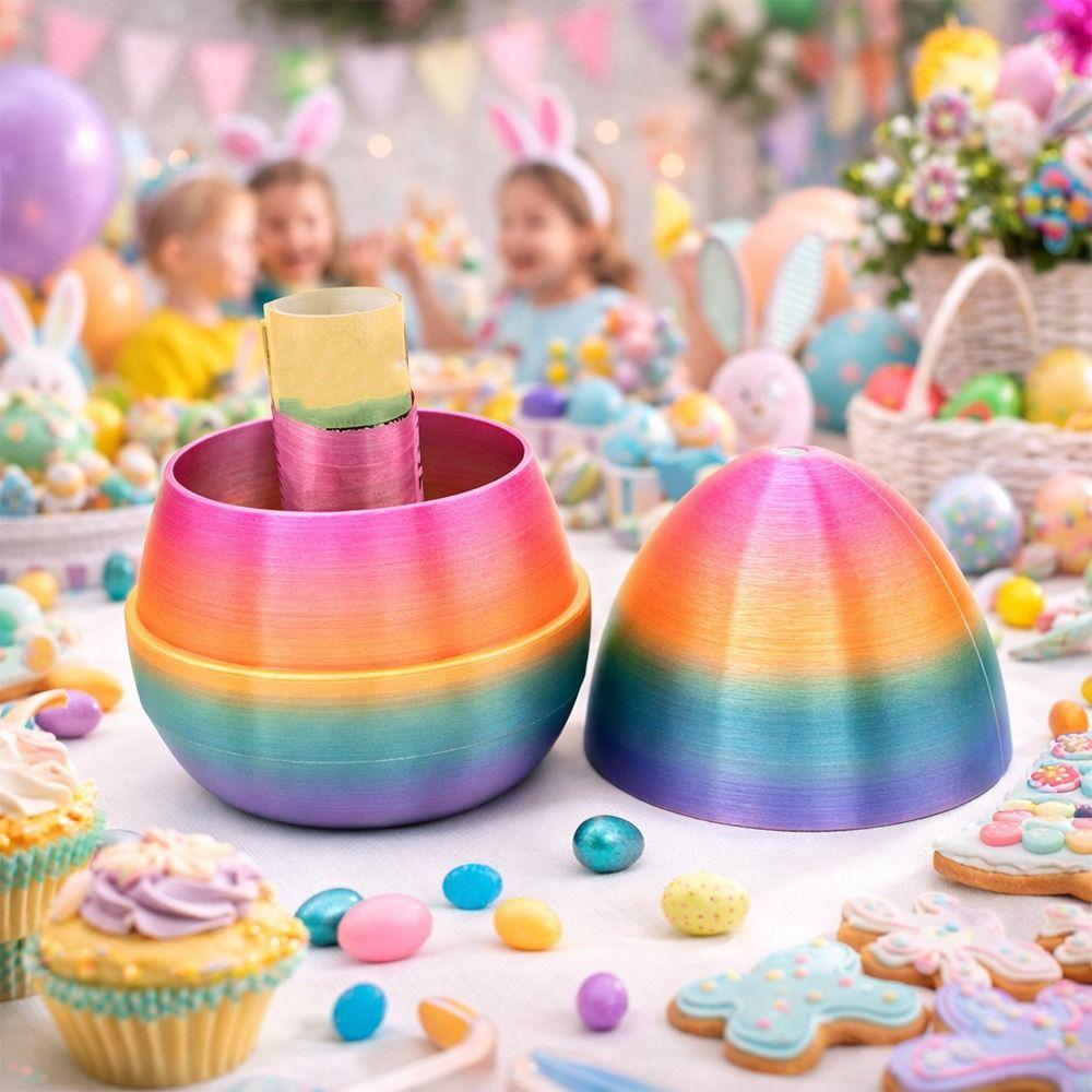 Annoying 3D Printed Easter Egg Funny Plastic Interactive Egg Ornament Novelty Detachable Surprise Egg Gift Party Supplies