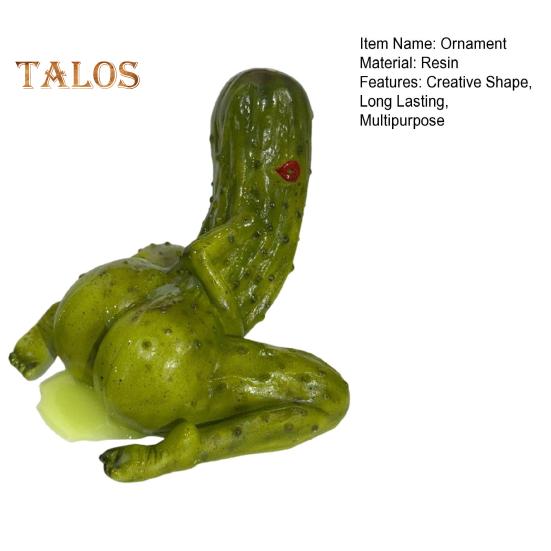 Kimchi Figurine Ornament Compact Design Lightweight Universal Handmade Resin Funny Penis Pickle Desk Decor