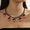 Cartoon Halloween Pumpkin Necklace Bat Halloween Jewelry Ghost Pendant Necklace  Ghost Festival