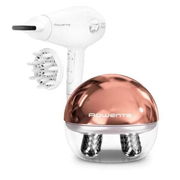 Sèche-cheveux Hybride - Rowenta - CV6130F0 - Volume 3D - Technologie Hybride - Ioniseur D'air
