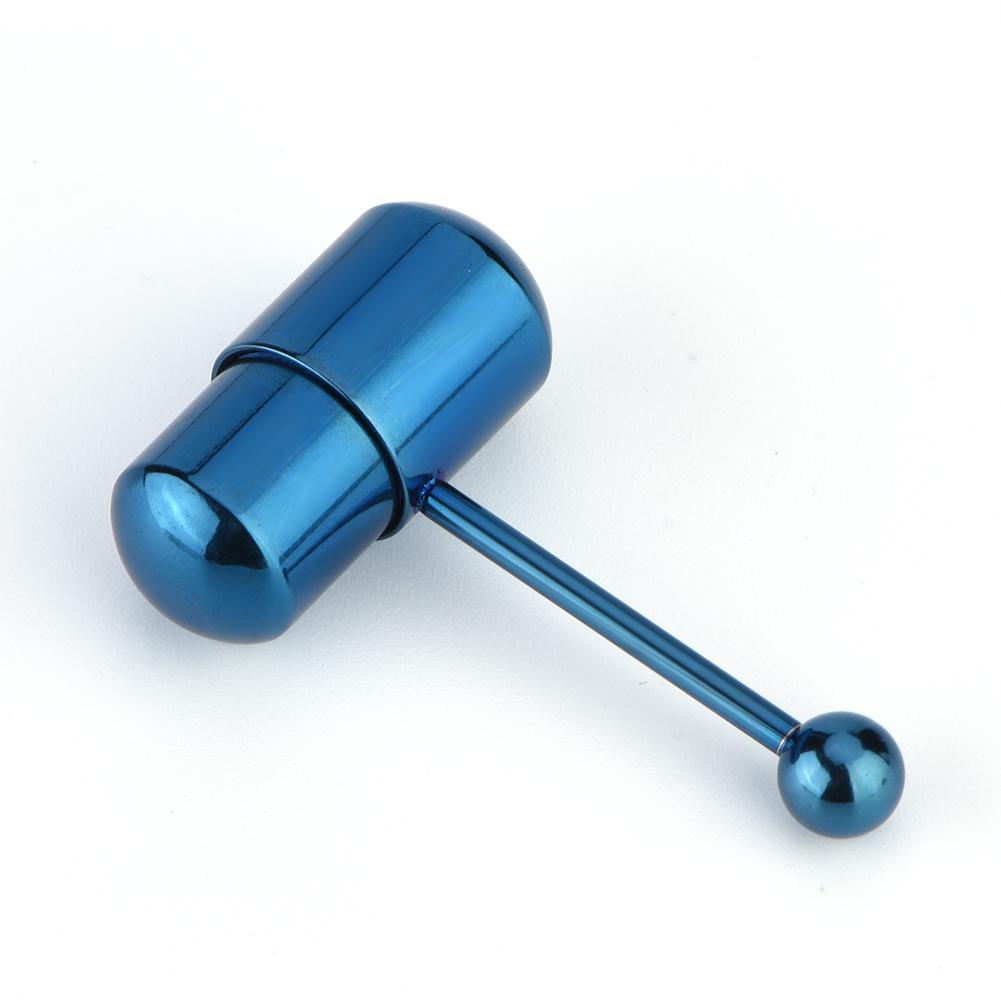 Vibrating Tongue Ring Stud Barbell Stainless Steel Body Piercing Jewelry (#23)