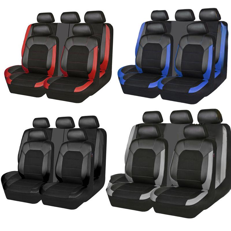 Car Pu Universal Seat Leather Cover With Diamond Quilting Design