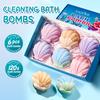 Shell Bath Salt Ball Set, Fragrance Bath Soft Skin-friendly Bath Ball Skin Care Products