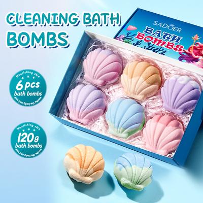 Shell Bath Salt Ball Set, Fragrance Bath Soft Skin-friendly Bath Ball Skin Care Products