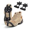 1 Pair Ice Cleats Crampons with 10 Studs Men Women Winter Outdoor Walking Ice Snow Traction Grips Non-slip Shoes Boot Spikes Grippers
