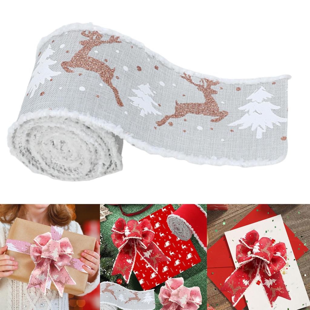 Christmas Ribbon Tree Decoration Crafting Decorative Gifts Wrapping for