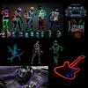 5V USB EL Wire Flexible Glow EL Wire Tape Tube Strip LED Neon Lights Shoes Clothing Car Waterproof Led Strip 1m/3m/5M 1PC/lot