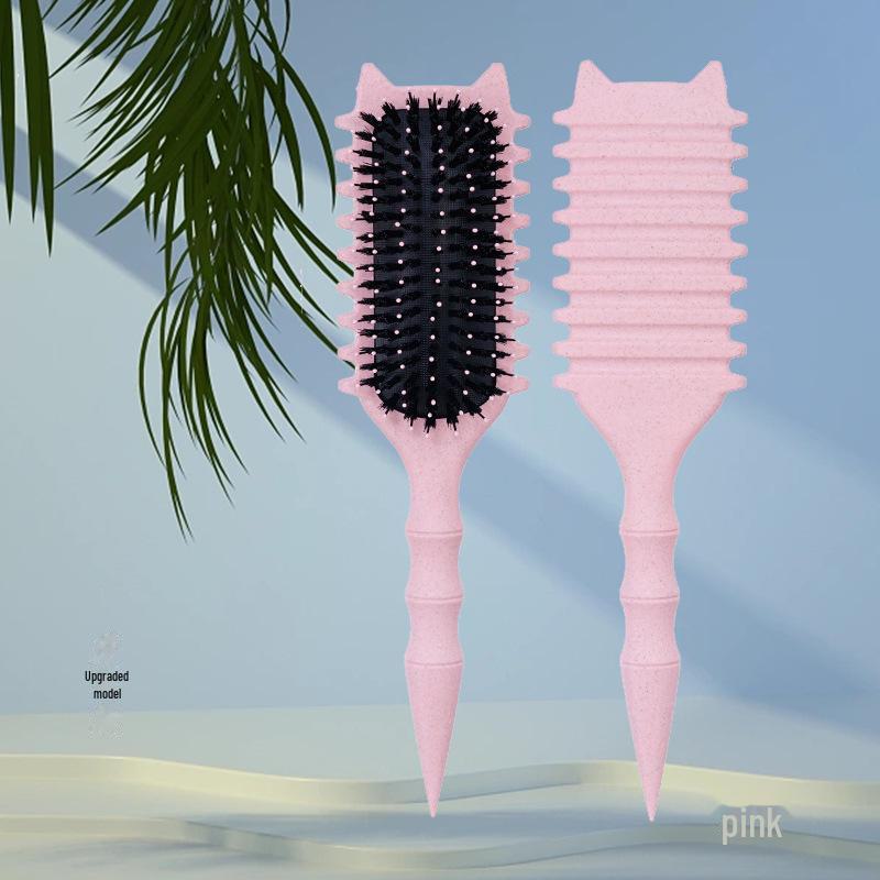 Grzebień do stylizacji Bounce Pig Bristle Air Cushion do puszystych, kręconych włosów