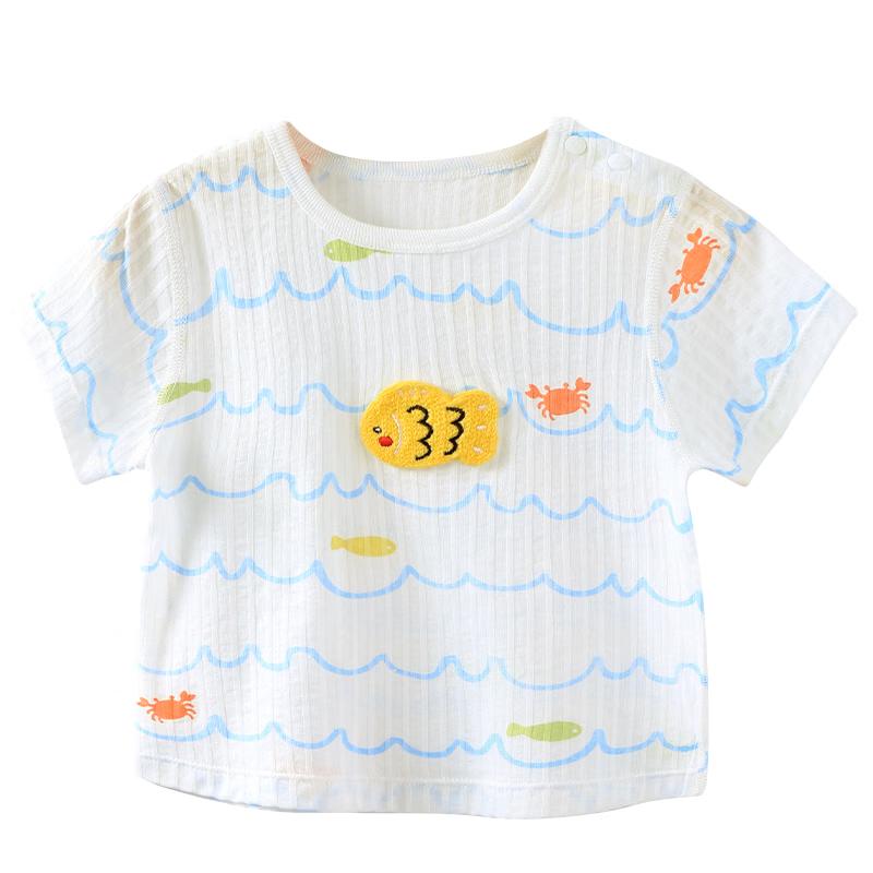 Youqi Baby Unisex Summer Thin Short Sleeve T-Shirt 100
