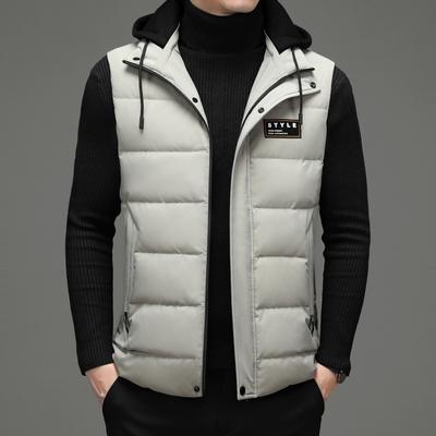 Autumn and Winter New Men's Down Vest Outerwear Jacket Top Coat Warm Sleeveless Casual Men's Wear