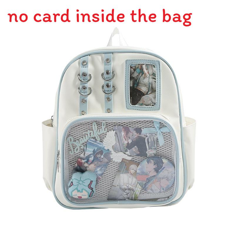 Contrasting Goods Backpack With Large Capacity And Adjustable Straps Shoulder
