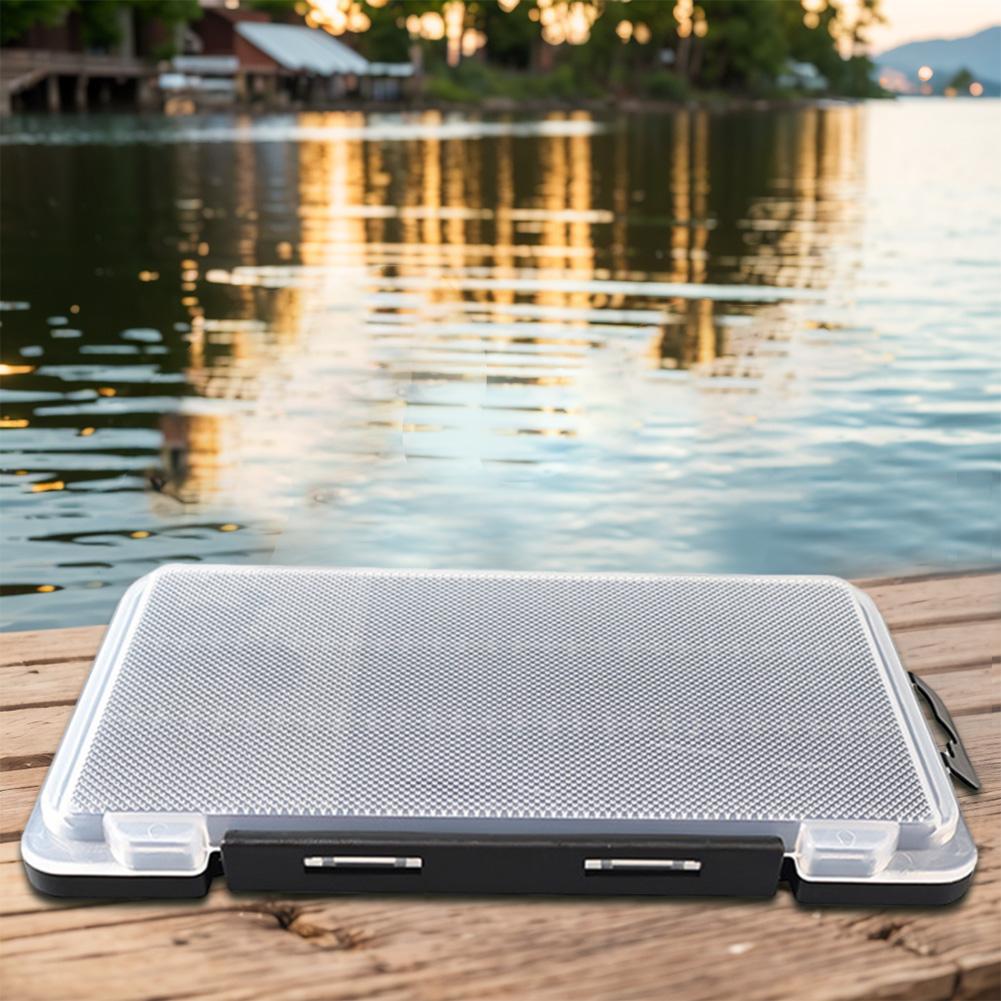 Double Sided Fishing Tackle Box Fishing Tool Storage Box Large Capacity Plastic Bait Organizer Box Portable for Outdoor Fishing