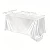 Satin Wedding Tablecloths - Elegant Polyester Table Covers For Parties - Durable, Easy-Clean, Wedding , Christmas Decor