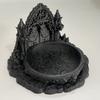 Retro Jewelry Storage Tray Black Gothic Style Decorative Tray Castle Jewelry Stand  Desktop Decor
