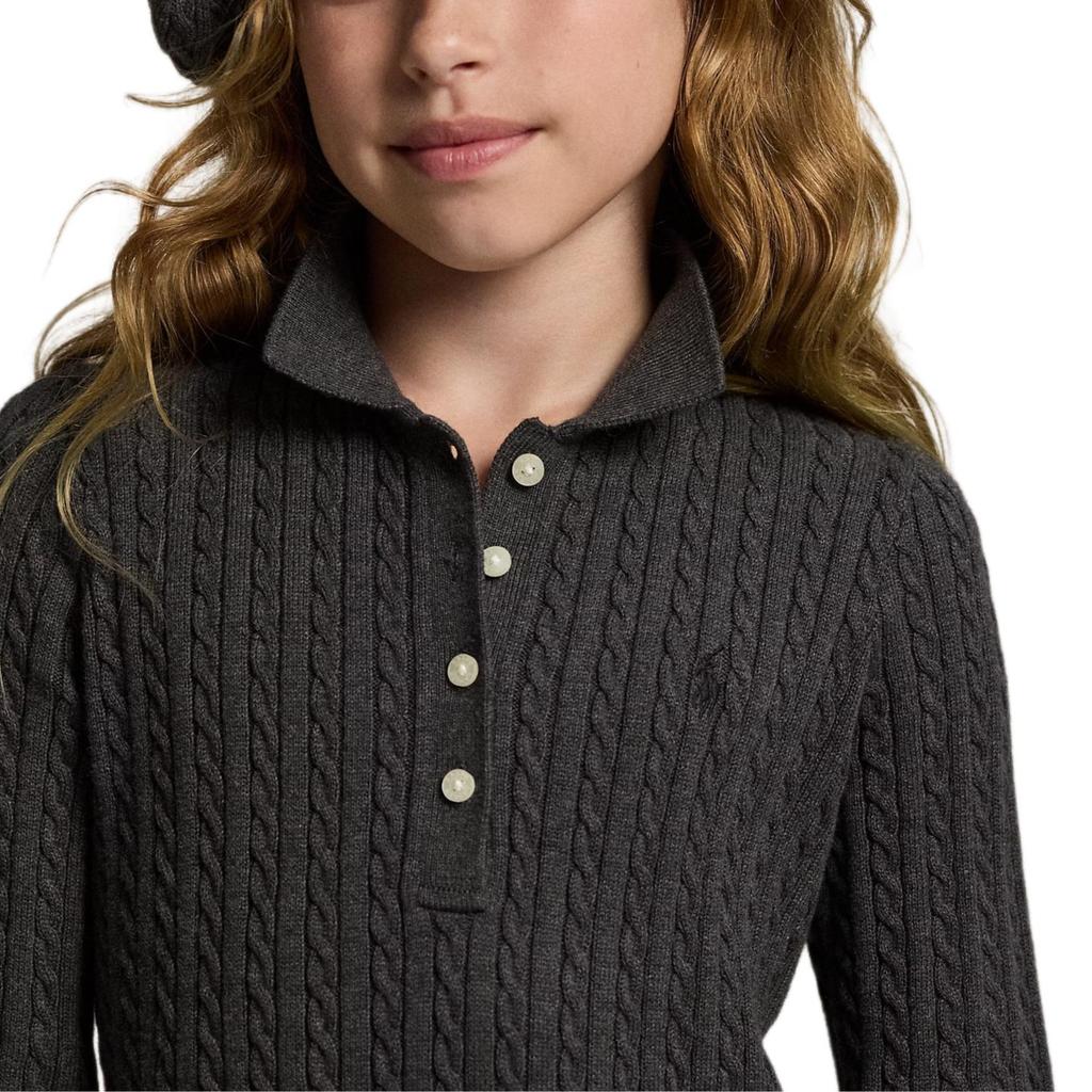 Polo Ralph Lauren Knit Polo Dress Long Sleeve Kids Kids Dresses 313978841-002