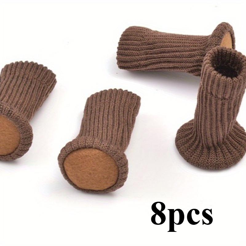 Non-Slip Knitted Furniture Leg Protectors - Noise-Reducing Felt Pads, Durable Chair Leg Sleeves for Wooden Tables and Chairs