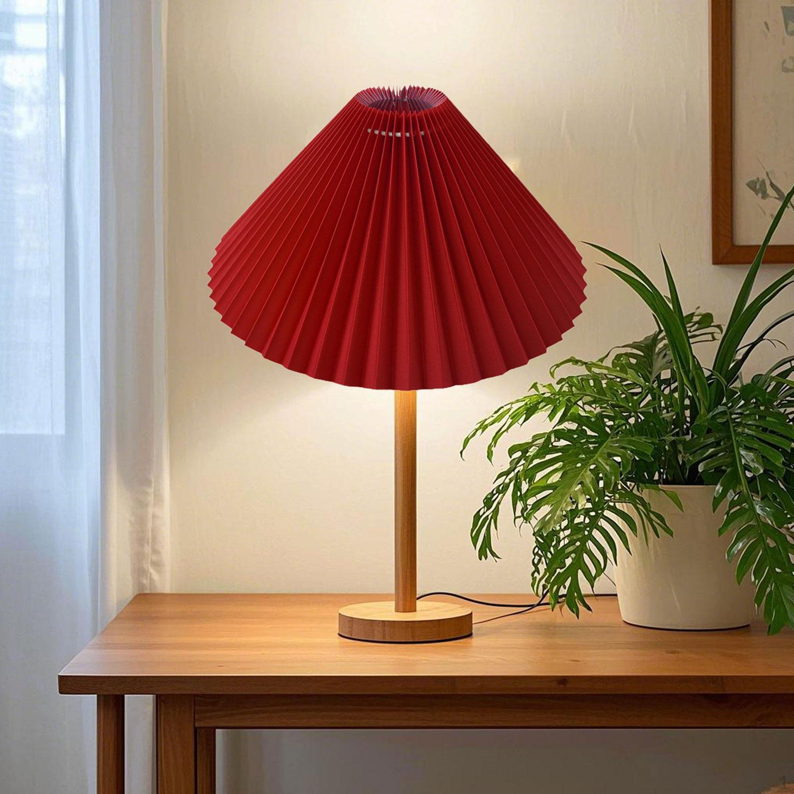 

Pleated Lampshade Decorative Chandelier Shade Floor Light for Dining Room Bedroom Hotel Home червоний
